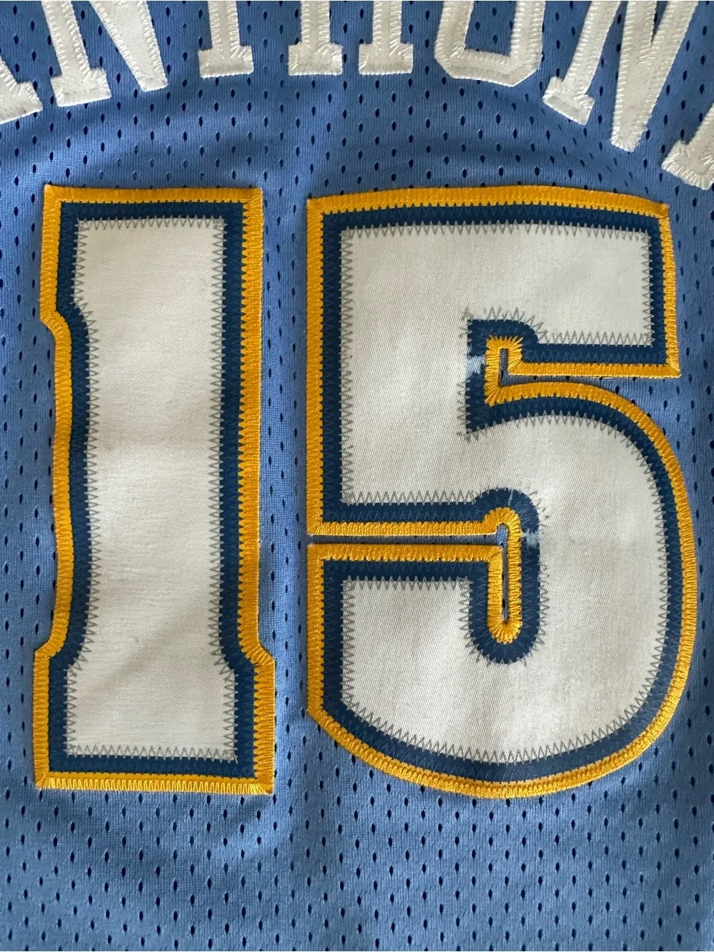 Vintage Nike Carmelo Anthony Denver Nuggets Jersey #15 - Light Blue - Size M